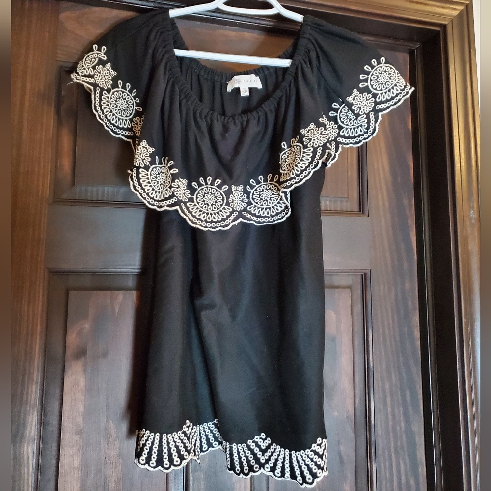 Fever M Black and White Blouse